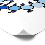 Milk Hill Blue Crop Circle Poster (Ecke)