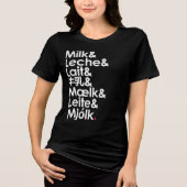 Milk Is Our Love Language Tri-Blend Shirt (Vorderseite)