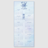 Milk It For All It's Worth 2026 Blue Calendar Magnetkarte (Vorderseite)