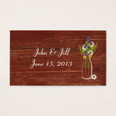 Milk Jar von Wildblumen Wedding Hang Tag (Vorderseite)