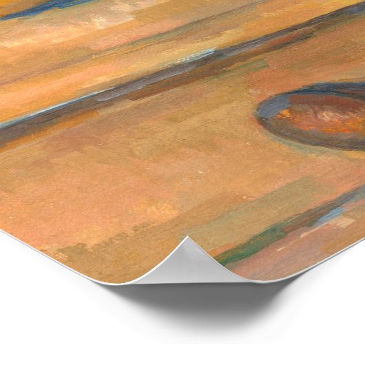 Milk Jug and Fruit - Paul Cézanne Fine Art Poster (Ecke)