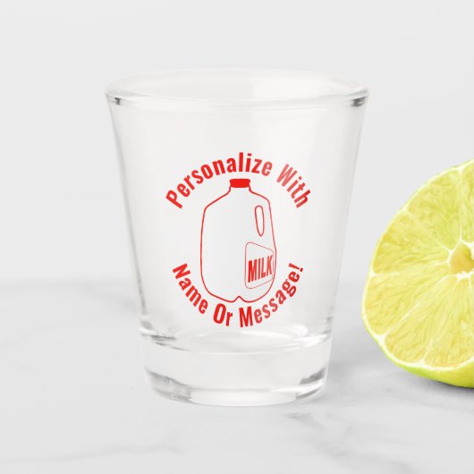 Milk Jug Schnapsglas (Vorderseite)