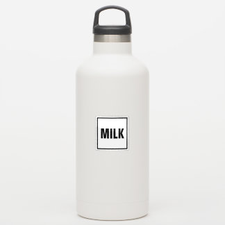 “MILK” Label Sticker – Minimalist design