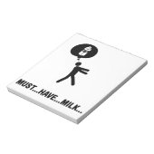 Milk Lover Notizblock (Rotiert)