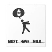 Milk Lover Notizblock (Vorderseite)