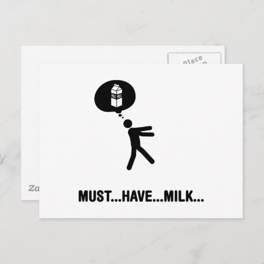 Milk Lover Postkarte (Vorne/Hinten)