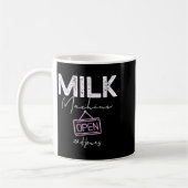 Milk Machine Open 24 Hours Funny Breastfeeding New Kaffeetasse (Links)