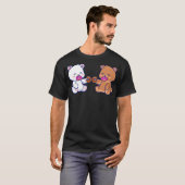 Milk Mocha Bears isst Donuts backen Donuts T-Shirt (Vorne ganz)