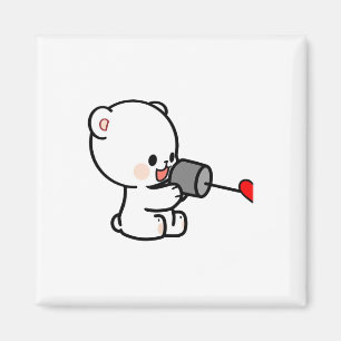 Milk Mocha Couple Valentine Design 1 Magnet