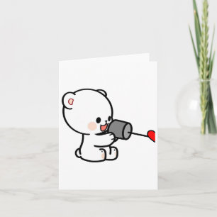 Milk Mocha Paar Valentinsdesign 1 Karte
