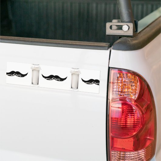 Milk Mustache Autoaufkleber (Auf Lkw)