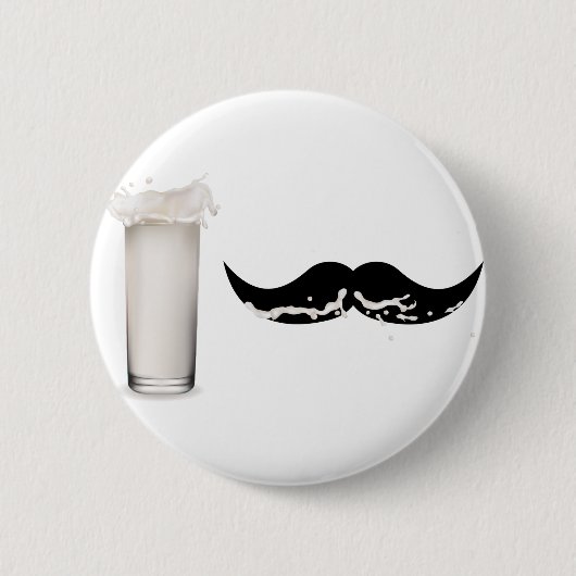Milk Mustache Button (Vorderseite)
