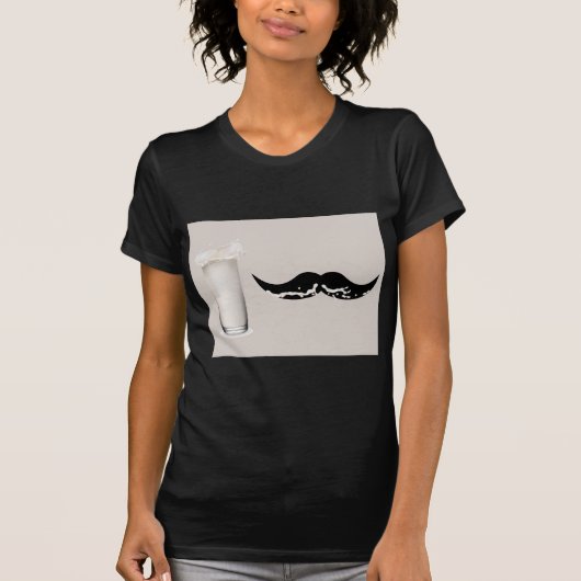 Milk Mustache Creme T-Shirt (Vorderseite)