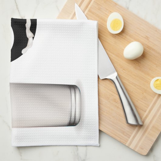 Milk Mustache Handtuch (Viertel Falte)