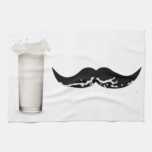 Milk Mustache Handtuch (Horizontal)