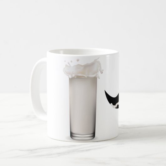 Milk Mustache Kaffeetasse (Vorderseite Links)