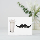 Milk Mustache Postkarte (Stehend Vorderseite)
