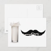 Milk Mustache Postkarte (Vorne/Hinten)