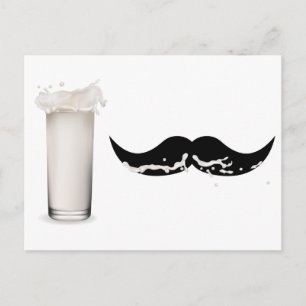 Milk Mustache Postkarte