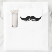 Milk Mustache Rechteckiger Aufkleber (Tasche)