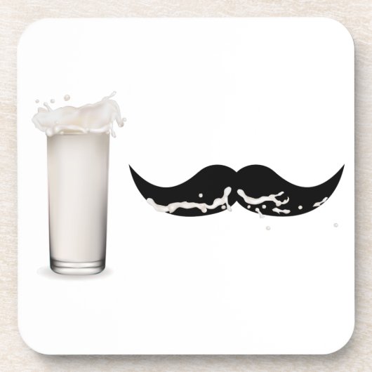 Milk Mustache Untersetzer (Vorderseite)