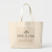 Milk & Oak-Taschentasche Jumbo Stoffbeutel (Vorne)