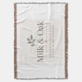 Milk & Oak Wurfdecke Decke (Vorderseite Vertikal)