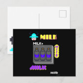 Milk party postkarte (Vorne/Hinten)