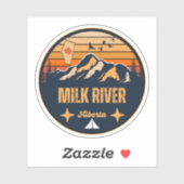 Milk River, Alberta Aufkleber (Blatt)