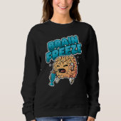 Milk Shake Cold Brain Ice Cream Brain Freeze Sweatshirt (Vorderseite)