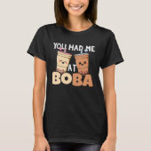 Milk Tea Boba Bubble Tea Maker T-Shirt (Vorderseite)