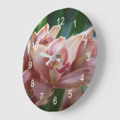 Milk Tee Orchid Große Wanduhr (Winkel)