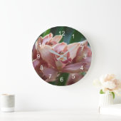 Milk Tee Orchid Große Wanduhr (Zuhause)