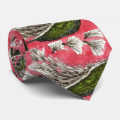 "Milk Weed Pod" Blumengarten Neck Tie Krawatte (Gerollt)