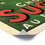 MILKA CHOCOLAT SUCHARD Schweizer Milch Schokoladen Poster (Ecke)