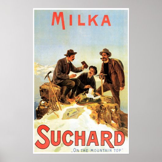 MILKA SUCHARD Schweizer Schokolade auf der Bergspi Poster (Vorne)