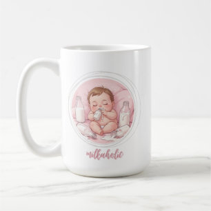 Milkaholic Baby Druck Süße lustige Kunst für das Kaffeetasse