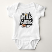Milkaholic Funny Baby Strampler (Vorderseite)