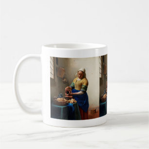 Milkmaid Kitchen Maid von Johannes Vermeer Kaffeetasse