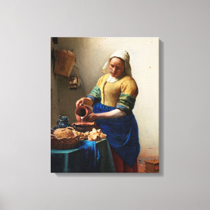 Milkmaid Kitchen Maid von Johannes Vermeer Leinwanddruck