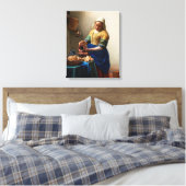 Milkmaid Kitchen Maid von Johannes Vermeer Leinwanddruck (Insitu (Schlafzimmer))