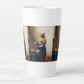 Milkmaid Kitchen Maid von Johannes Vermeer Milchtasse (Vorderseite)