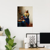 Milkmaid Kitchen Maid von Johannes Vermeer Poster (Heimbüro)
