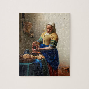 Milkmaid Kitchen Maid von Johannes Vermeer Puzzle