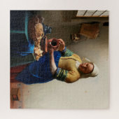 Milkmaid Kitchen Maid von Johannes Vermeer Puzzle (Horizontal)