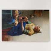Milkmaid Kitchen Maid von Johannes Vermeer Puzzle (Horizontal)