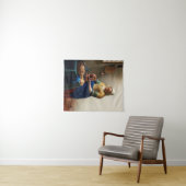 Milkmaid Kitchen Maid von Johannes Vermeer Wandteppich (Beispiel (Horizontal))