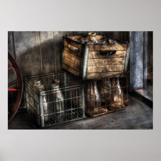Milkman - Flaschen in Schachteln Poster