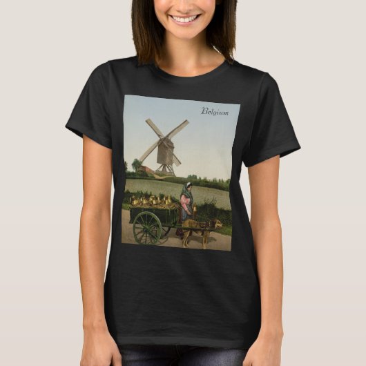 Milkseller in Belgien (1900) T-Shirt (Vorderseite)