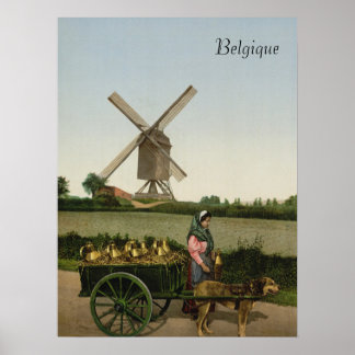 Milkseller in Belgien Poster